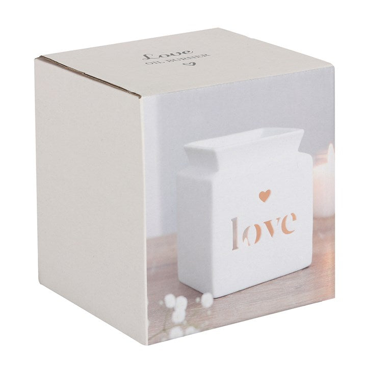 Stonebury White Love Cut Out Oil Burner