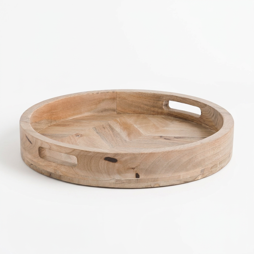 Lindbury Round 40cm Wooden Tray