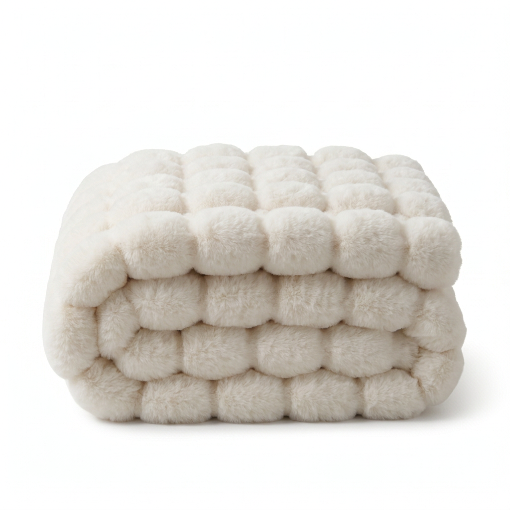 Mirren Double Lined Faux Fur Throw Blanket