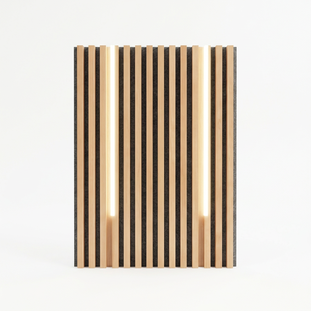 Lumen Solid Wood Slat Acoustic Wall Panel