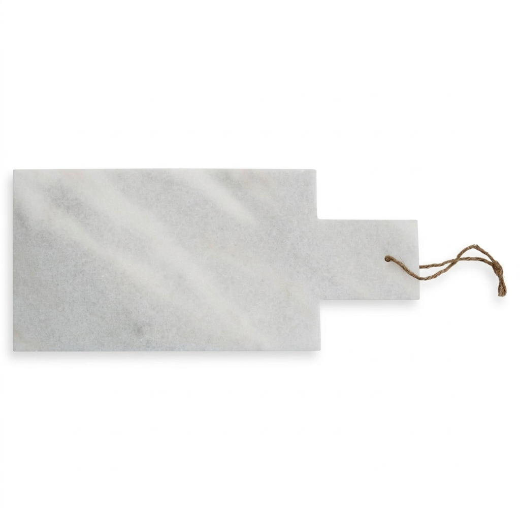 Ellstead White Marble Paddle Chopping and Serving Board