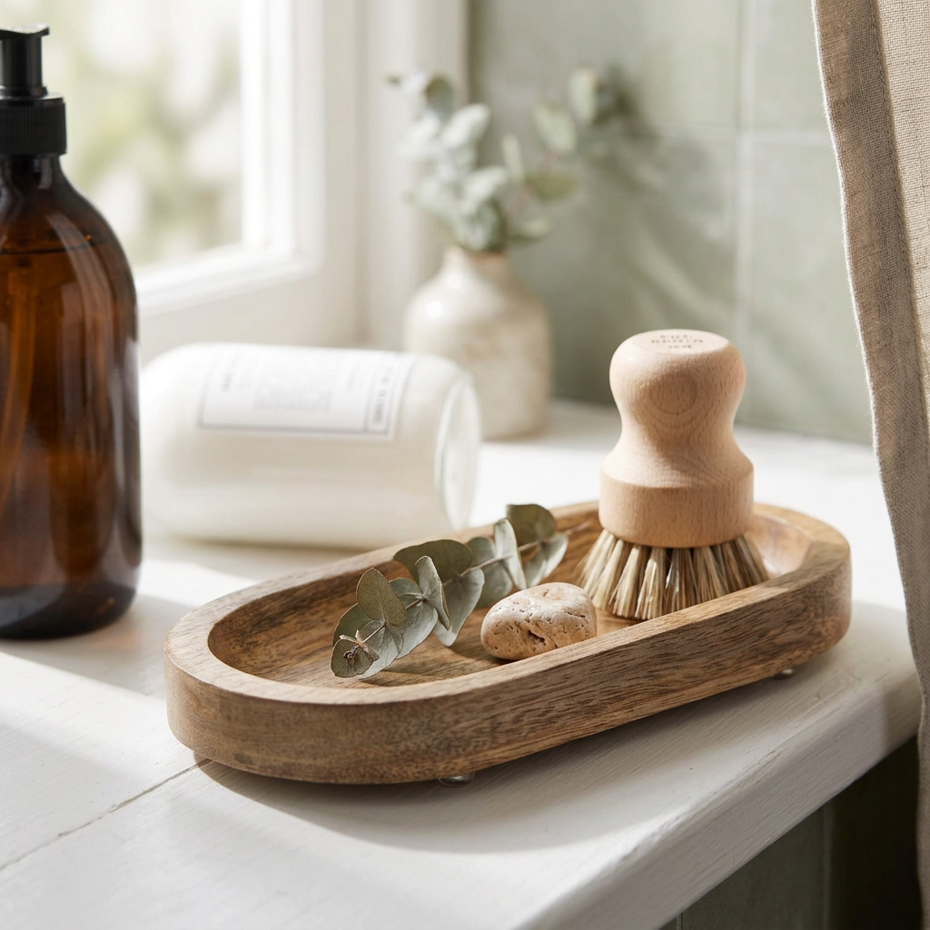 Marlwood Mango Long Oval 20cm Tray in use