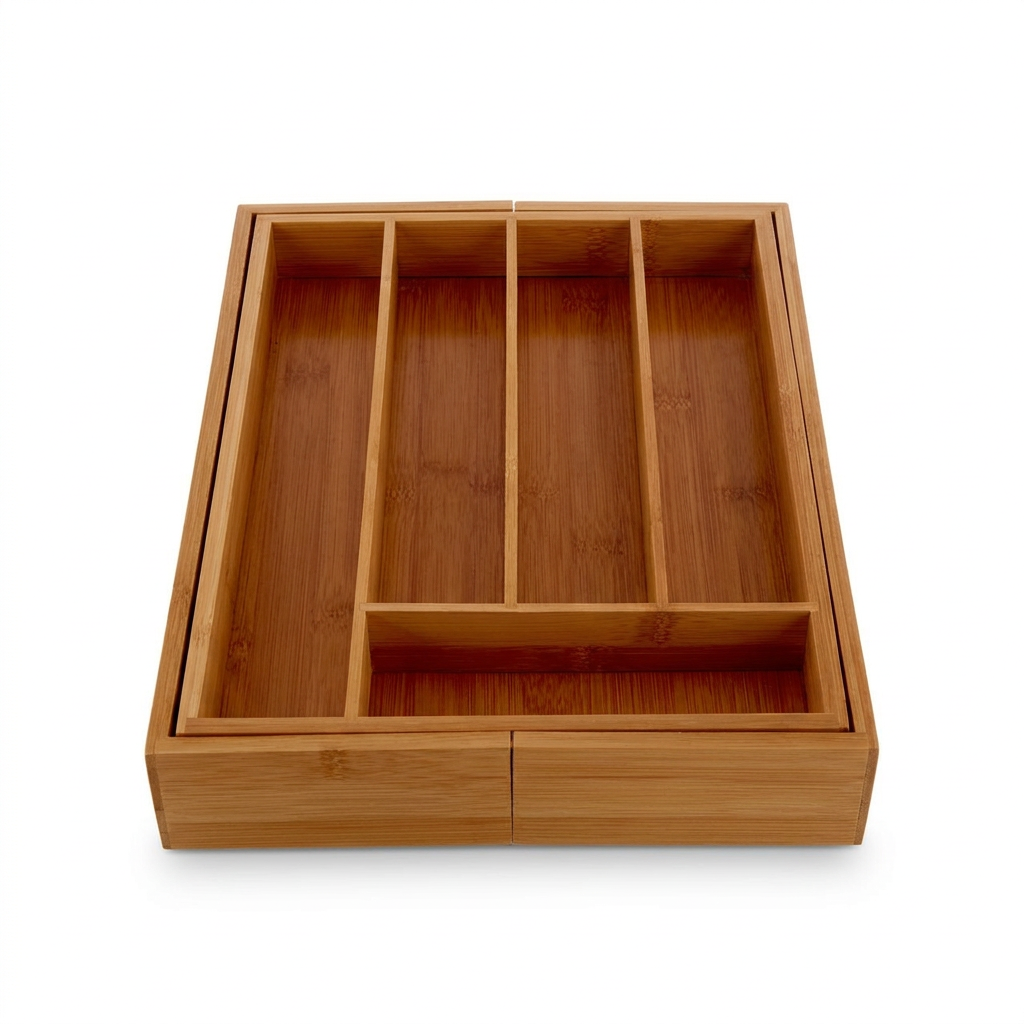 Bexstead Bamboo Expandable Small Cutlery Tray