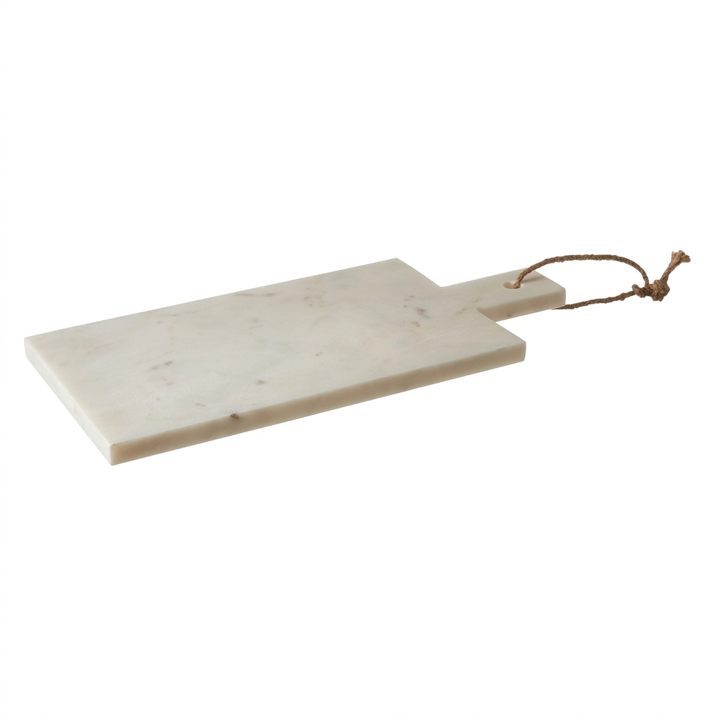 Lindcombe White and Grey Stone Marble Chopping Board