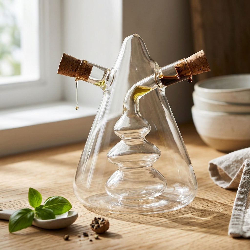 Marlbury Oil and Vinegar Dispenser in use
