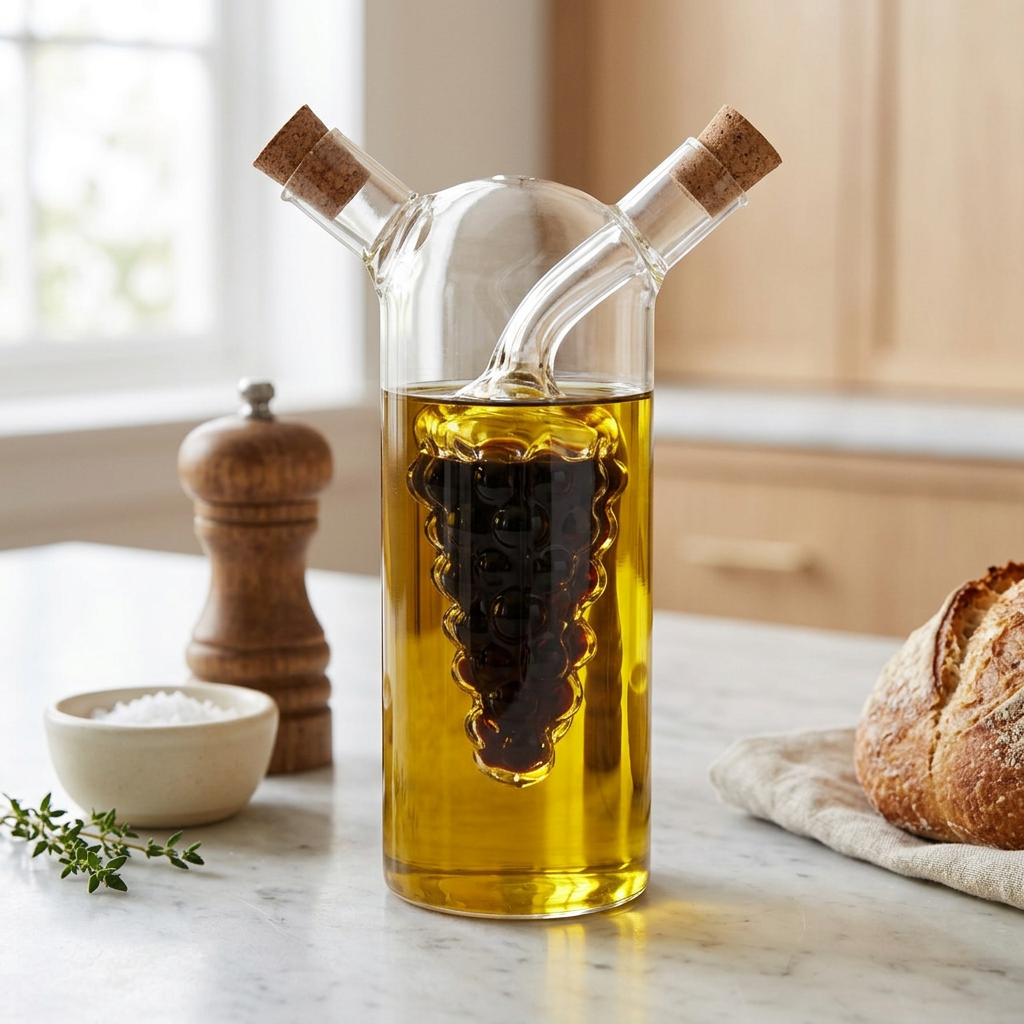 Hazelcombe Oil and Vinegar Dispenser in use