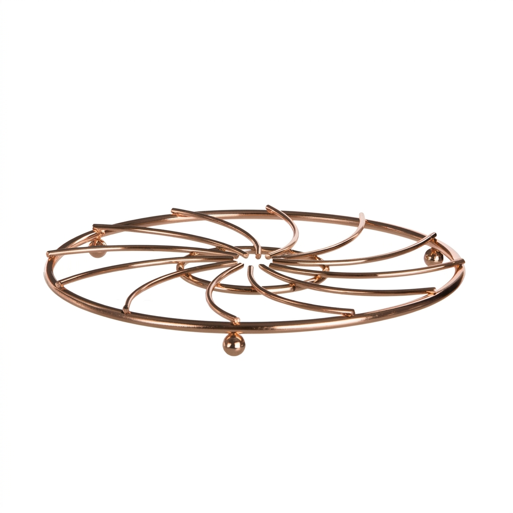 Fernbury Rose Gold Metal Wire Trivet