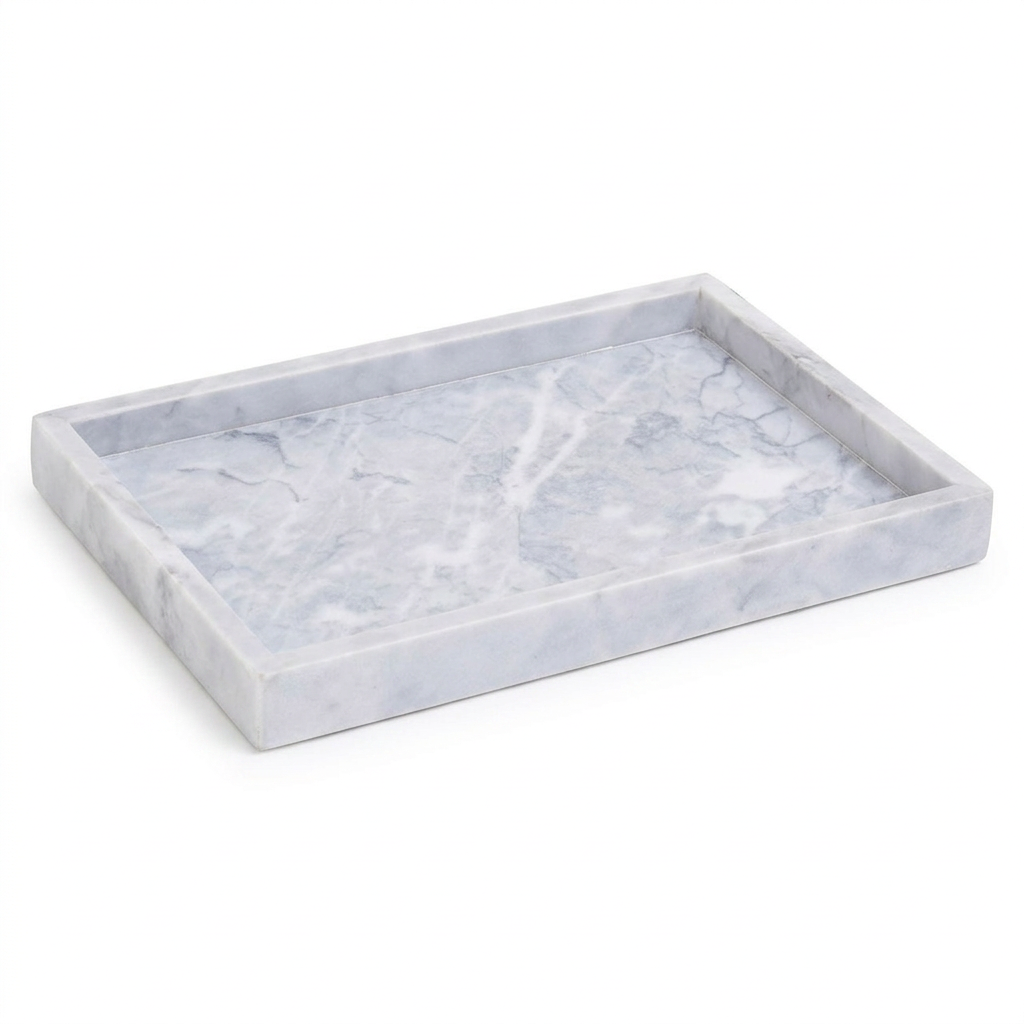 Bexcombe Grey Solid Marble Stone Tray