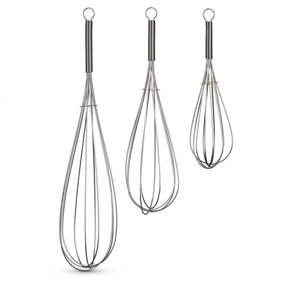 Ashcombe Set of 3 Chrome Whisks