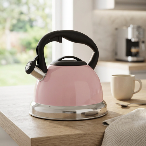 Bexbury Stainless Steel Whistling Kettle in use