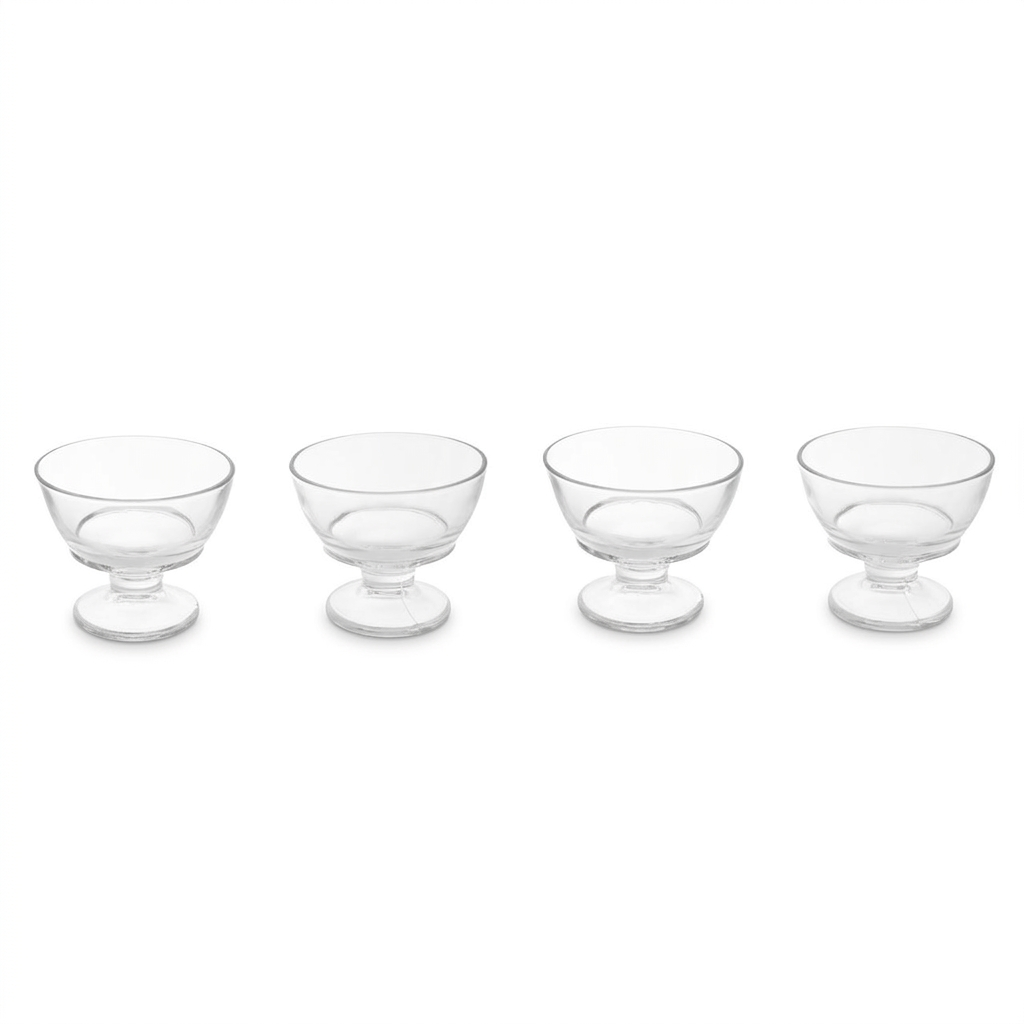 Norcombe Round Glass Dessert Dishes Set of 4
