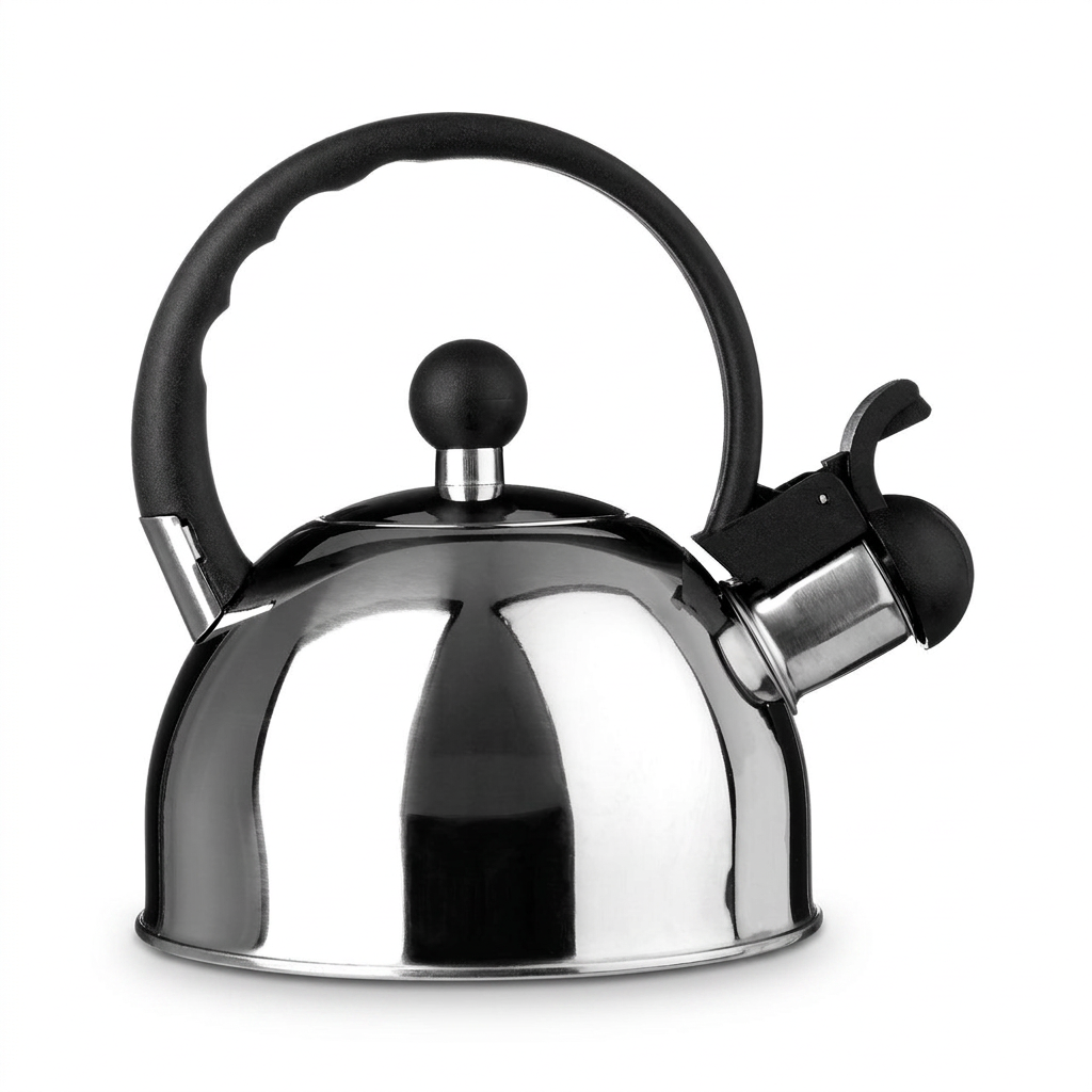 Alderfield Mirrored Stainless Steel Whistling Kettle